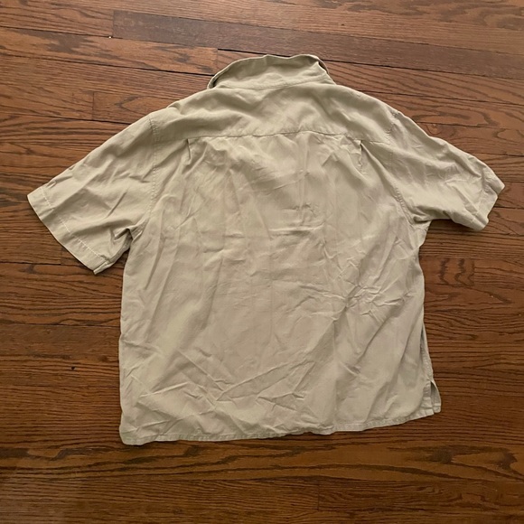 Paradise by Axis Beige button down shirt 2XL - Picture 7 of 12